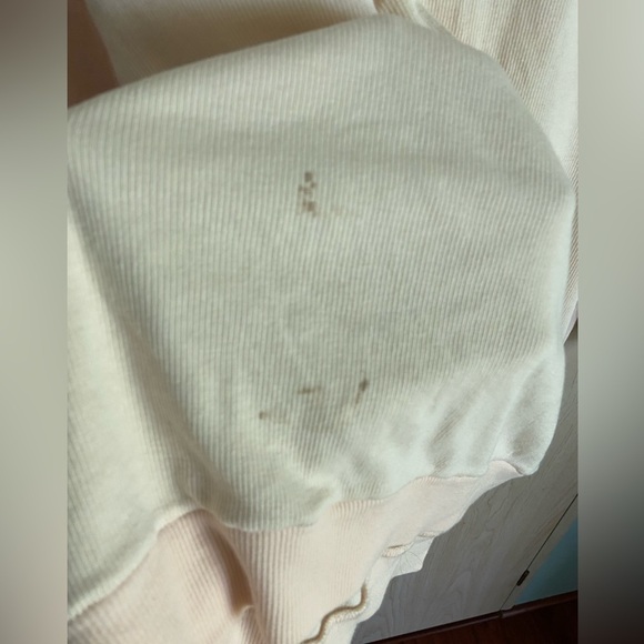 WE THE FREE by Free People Feelin' It Top Peach Mixed Fabric size Large READ - Picture 4 of 14